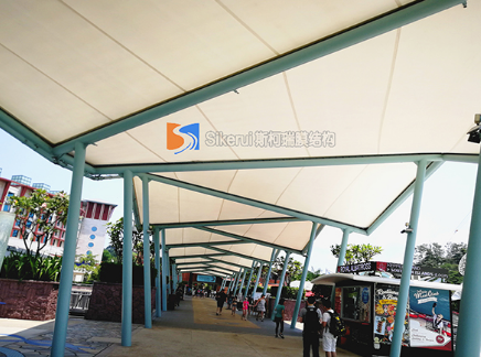 如何設(shè)計好膜結(jié)構(gòu)遮陽棚?？