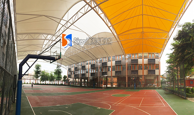 廣州花都籃球場膜結構項目