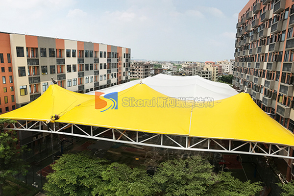 廣州花都籃球場膜結(jié)構(gòu)項(xiàng)目